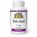 Natural Factors Folic Acid 1 mg 180 Tablets - Five Natural