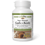 Natural Factors GarlicRich Garlic+Reishi Super Strength 300 mg 120 Capsules - Five Natural