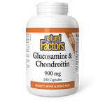 Natural Factors Glucosamine & Chondroitin 900 mg 240 Capsules - Five Natural