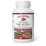 Natural Factors GrapeSeedRich Super Strength Grape Seed Extract 100 mg 90 Veg Capsules - Five Natural