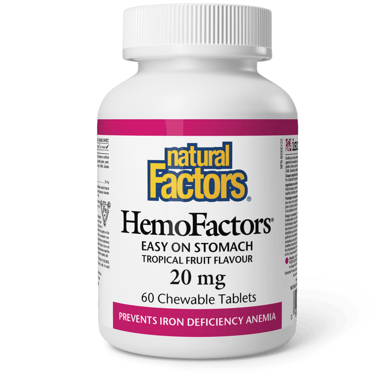 Natural Factors HemoFactors 20 mg 60 Chewables - Five Natural
