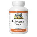 Natural Factors Hi Potency B Complex 50 mg 180 Capsules - Five Natural