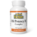 Natural Factors Hi Potency B Complex 50 mg 90 Capsules - Five Natural