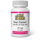 Natural Factors Iron Factors 35 mg 90 Tablets - Five Natural