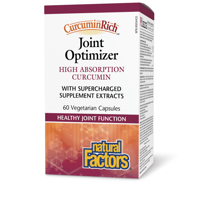 Natural Factors Joint Optimizer CurcuminRich 60 Veg Capsules - Five Natural