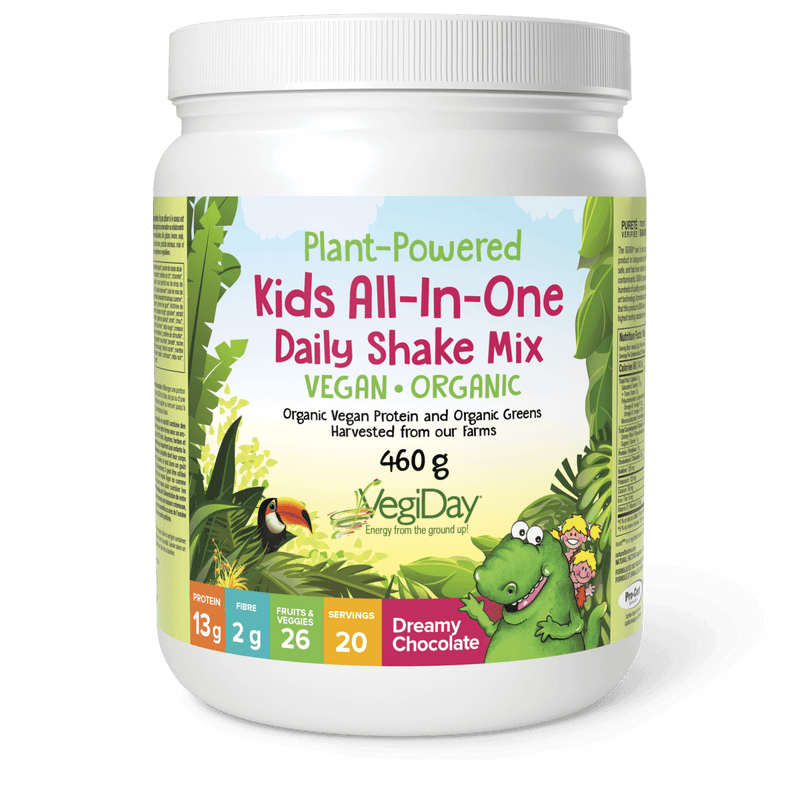 Natural Factors Kids All-In-One Daily Shake Mix Dreamy Chocolate 460g - Five Natural