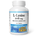 Natural Factors L-Lysine 1000 mg 120 Tablets - Five Natural