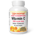 Natural Factors Liposomal Vitamin C 90 Softgels - Five Natural