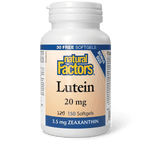 Natural Factors Lutein 20 mg BONUS SIZE 120+30 Softgels - Five Natural
