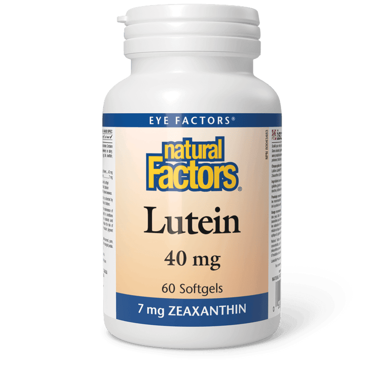 Natural Factors Lutein 40 mg 60 Softgels - Five Natural