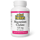 Natural Factors Magnesium Chelate 125 mg 90 Capsules - Five Natural