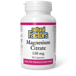 Natural Factors Magnesium Citrate 150 mg 90 Capsules - Five Natural