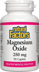 Natural Factors Magnesium Oxide 250 mg 90 Caplets - Five Natural