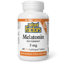 Natural Factors Melatonin 3 mg Peppermint BONUS SIZE 180+30 Tablets - Five Natural