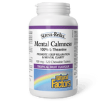 Natural Factors Mental Calmness 100 mg Stress-Relax 120 Chewables - Five Natural