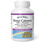 Natural Factors Mental Calmness 100 mg Stress-Relax 60 Chewables - Five Natural