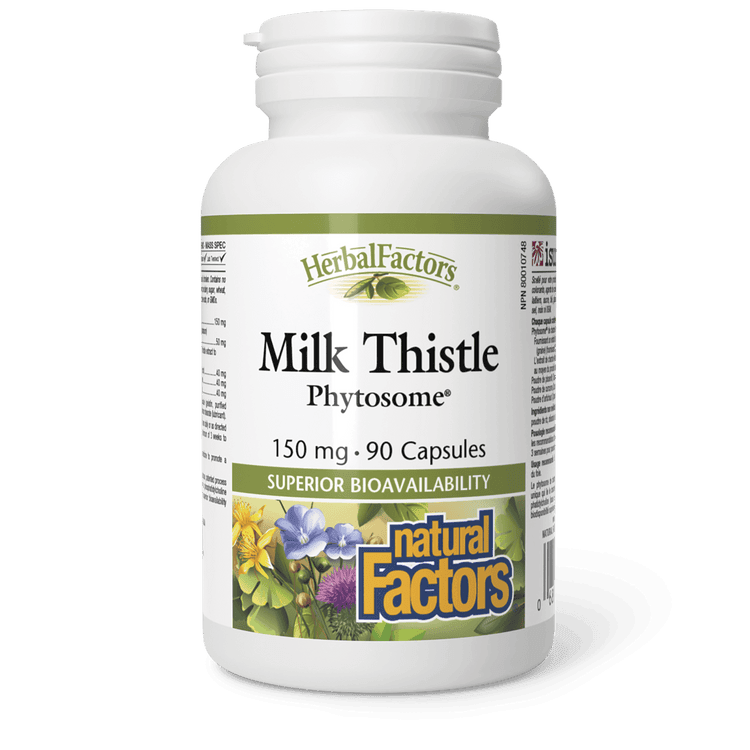 Natural Factors Milk Thistle Phytosome 150 mg 90 Capsules - Five Natural