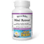 Natural Factors Mind Retreat Stress-Relax 60 Veg Capsules - Five Natural