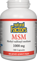 Natural Factors MSM 1000 mg 180 Capsules - Five Natural
