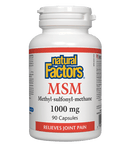 Natural Factors MSM 1000 mg 90 Capsules - Five Natural