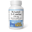 Natural Factors N-Acetyl-L-Cysteine 600 mg 60 Veg Capsules - Five Natural