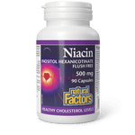 Natural Factors Niacin Flush Free 500 mg 90 Capsules - Five Natural