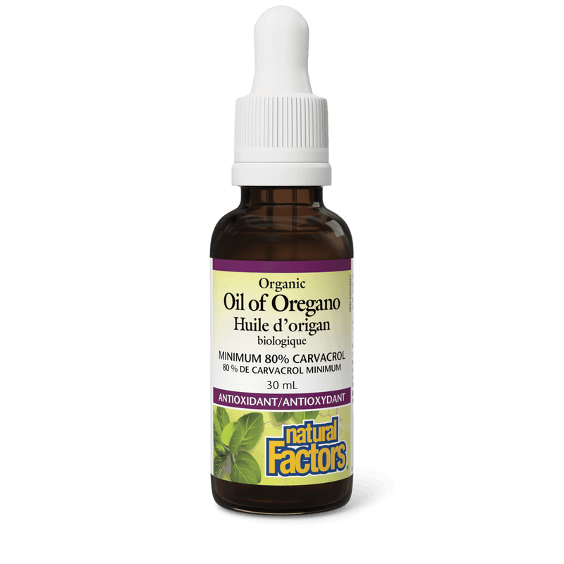 Natural Factors Organic Oil of Oregano 30mL - Five Natural