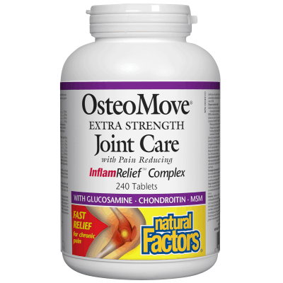 Natural Factors OsteoMove Joint Care Extra Strength 240 Tablets - Five Natural