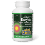 Natural Factors Papaya Enzymes with Amylase and Bromelain 120 Chewables - Five Natural