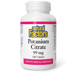 Natural Factors Potassium Citrate 99 mg 180 Tablets - Five Natural