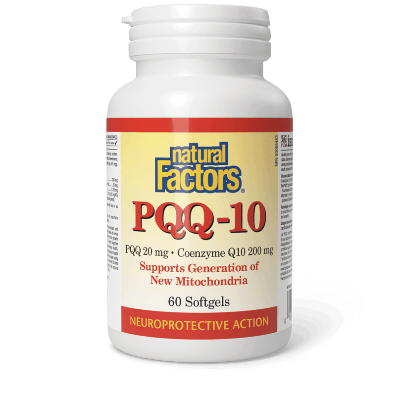 Natural Factors PQQ-10 20 mg · Coenzyme Q10 200 mg 60 Softgels - Five Natural