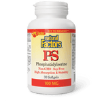 Natural Factors PS Phosphatidylserine 100 mg 30 Softgels - Five Natural