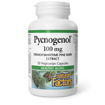 Natural Factors Pycnogenol 100 mg 30 Veg Capsules - Five Natural