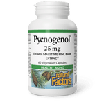Natural Factors Pycnogenol 25 mg 60 Veg Capsules - Five Natural