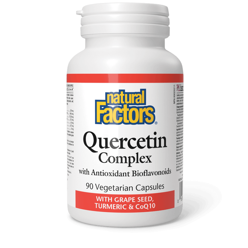 Natural Factors Quercetin Complex 90 Veg Capsules - Five Natural