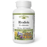 Natural Factors Rhodiola 150 mg 60 Capsules - Five Natural