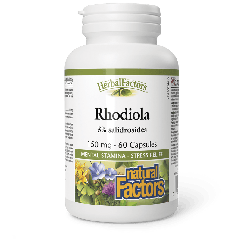 Natural Factors Rhodiola 150 mg 60 Capsules - Five Natural