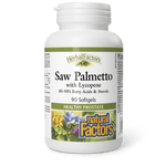 Natural Factors Saw Palmetto with Lycopene 90 Softgels - Five Natural