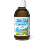 Natural Factors Sea Rich Omega-3 with D3 750 mg EPA/500 mg DHA Lemon Meringue 200mL - Five Natural