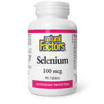 Natural Factors Selenium 100 mcg 90 Tablets - Five Natural