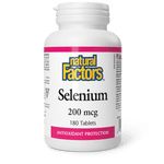 Natural Factors Selenium 200 mcg 180 Tablets - Five Natural