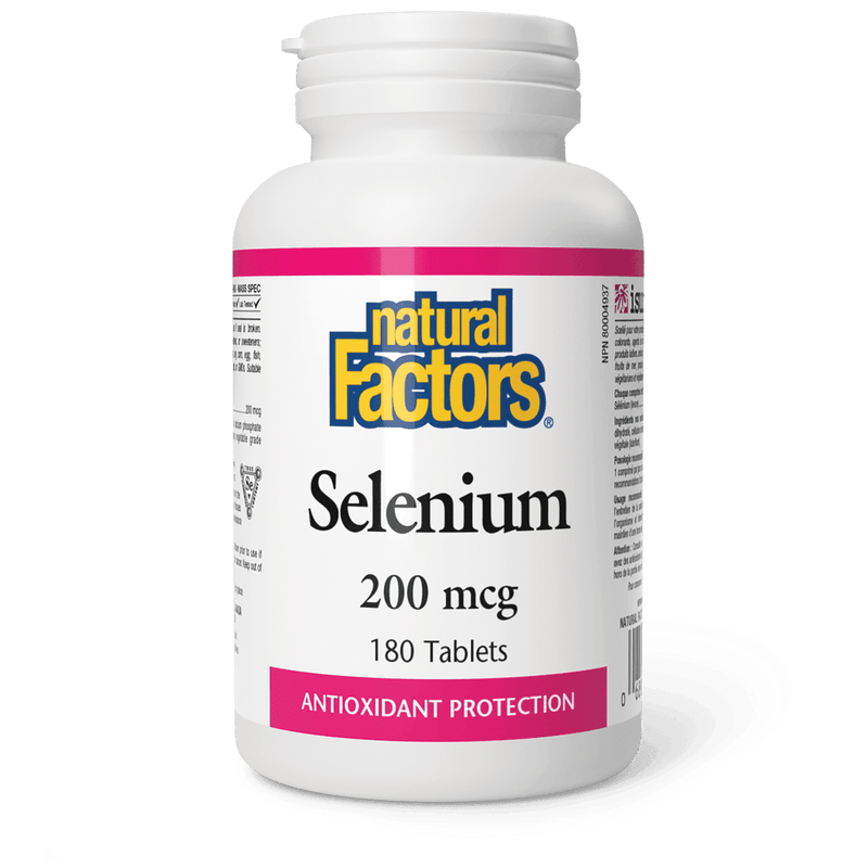 Natural Factors Selenium 200 mcg 180 Tablets - Five Natural