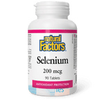 Natural Factors Selenium 200 mcg 90 Tablets - Five Natural