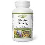 Natural Factors Siberian Ginseng 250 mg 90 Capsules - Five Natural
