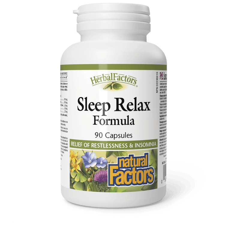 Natural Factors Sleep Relax Formula 90 Capsules - Five Natural