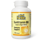 Natural Factors SunVitamin D3 Softgels 1000 IU 180 Softgels - Five Natural