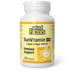 Natural Factors SunVitamin D3 Softgels 1000 IU 360 Softgels - Five Natural