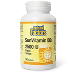 Natural Factors SunVitamin D3 Softgels 2500 IU 90 Softgels - Five Natural