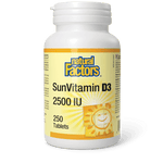 Natural Factors SunVitamin Tablets 2500 IU 250 Tablets - Five Natural