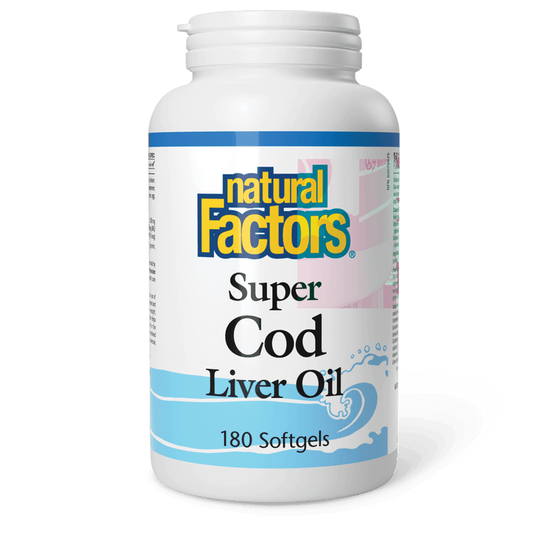 Natural Factors Super Cod Liver Oil 180 Softgels - Five Natural